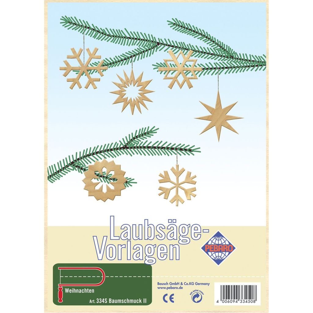 PEBARO Laubsägevorlage Baumschmuck II