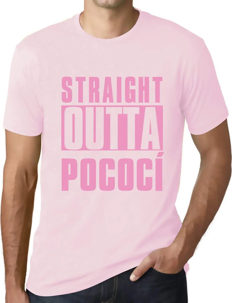 Herren Grafik T-Shirt Direkt aus dem Pococí – Straight Outta Pococí – Öko-Verantwortlich Vintage Jahrgang Kurzarm Lustige Druck Geburtstag G...