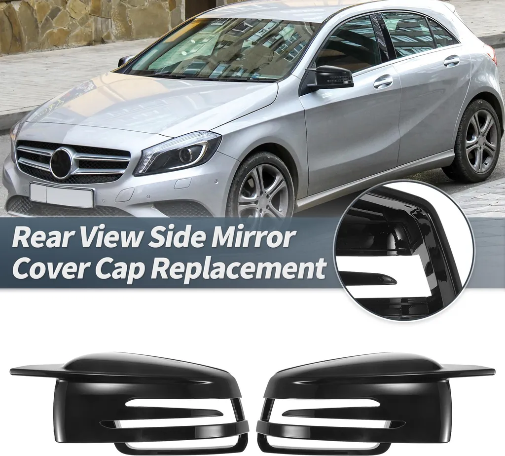 Couvercles de Rétroviseurs extérieurs Mercedes Classe C E S Noir Gloss