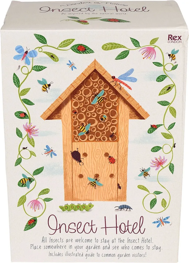 Abri pour insectes en bois naturel Rex London - Station d'étude ludique