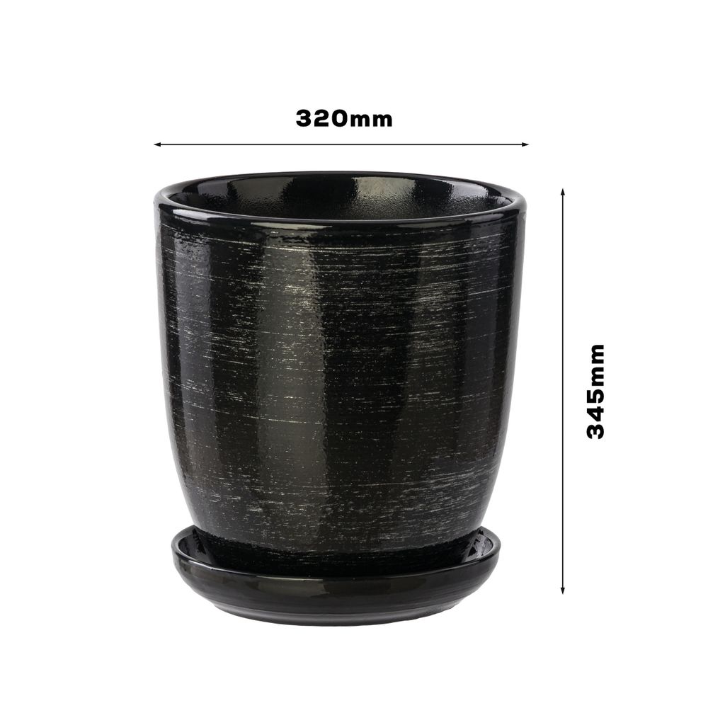matches21 - Vaso decorativo in vetro conico, trasparente, 1 pezzo