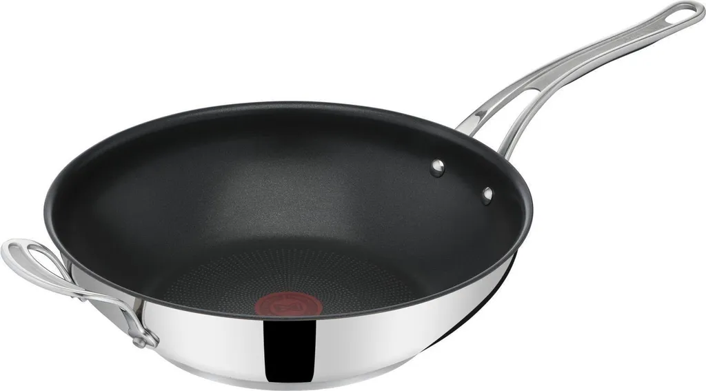 Wok Tefal Jamie Oliver E3068834 : Fini les Aliments qui Collent en Inox