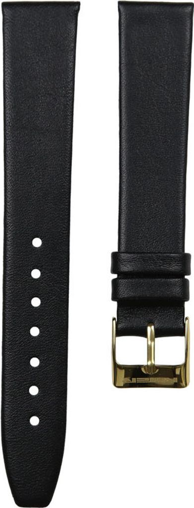 Ritter Uhrband schwarz Kalbsleder 20 mm goldfarben KLE-01