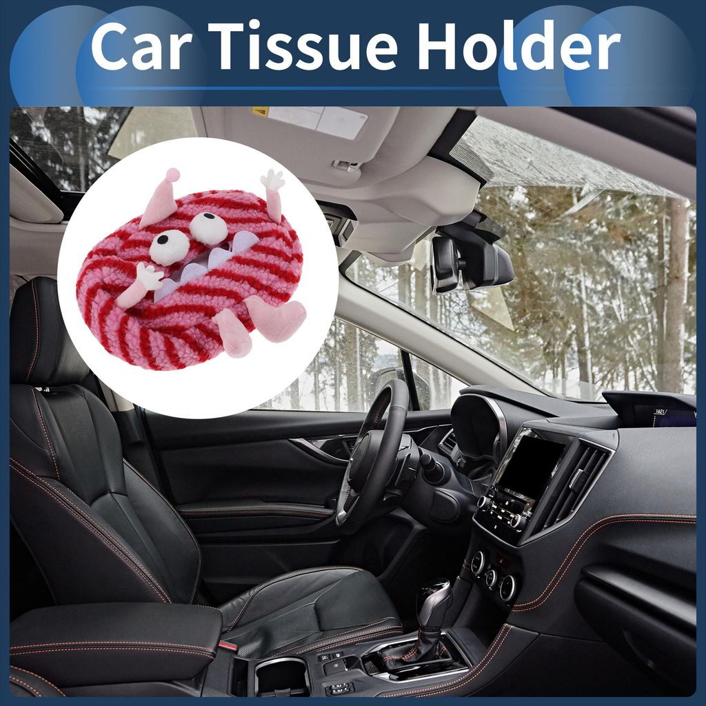 Autotaschenhalter Autotaschenbox Organizer Plüsch 26x18x3cm Rot 1 Stück