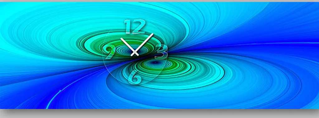 Horloge murale design 6083 Dixtime 35x100 cm moderne pour salon chic