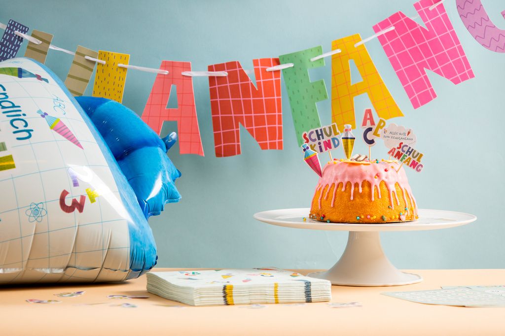 8 Partypicker Schulanfang 11cm Deko Torte Kuchen Muffins Produktbild 8