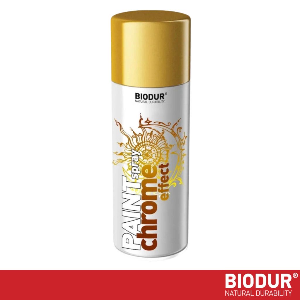 BIODUR Metallic Spuitbus Goud - Chroom Spiegeleffect - 400 Productafbeelding 