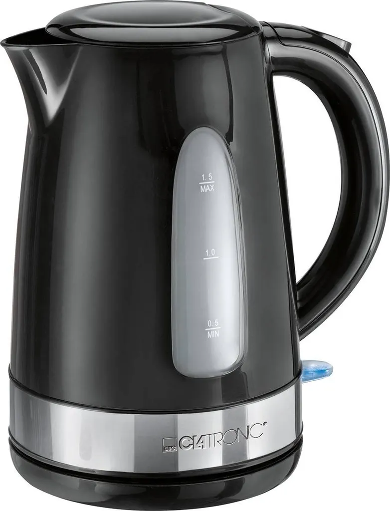 Bouilloire électrique en inox Clatronic pour le thé du matin