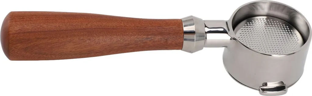 Porte-filtre à café amovible 2 oreilles 51mm avec poignée bois noble