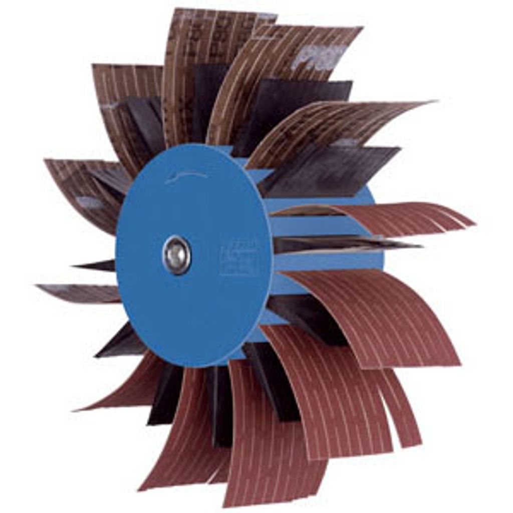 PFERD TOOLS POLIFLAP Schleifrad Ø 170x60mm Schaft-Ø 12 mm zum Herstellen von Oberflächenstrukturen