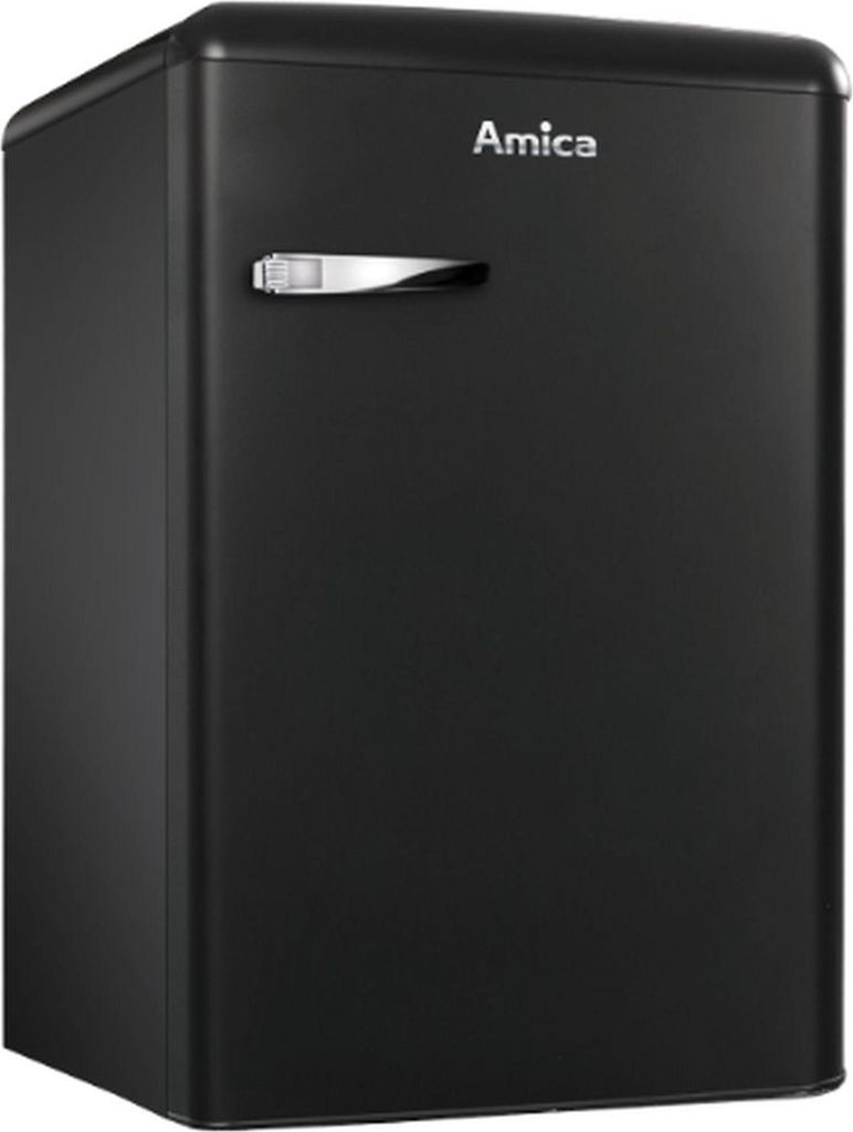 Amica - KS 15617 MS - Kühlschrank - Retro Desing - Schwarz Produktbild 