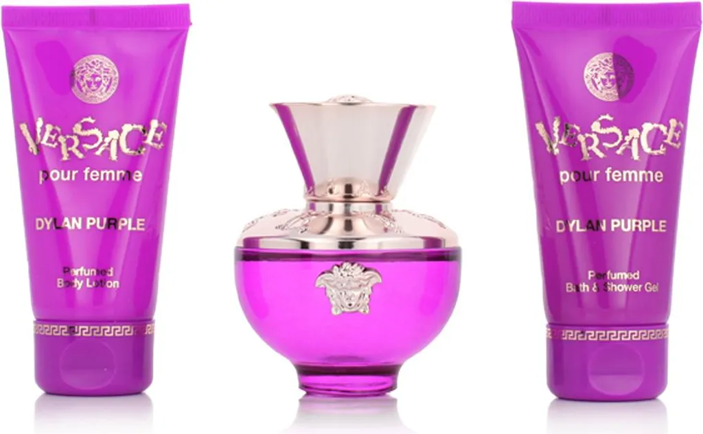 Versace Dylan Purple Kit Donna: 50ml EDP + Body Care | Originale