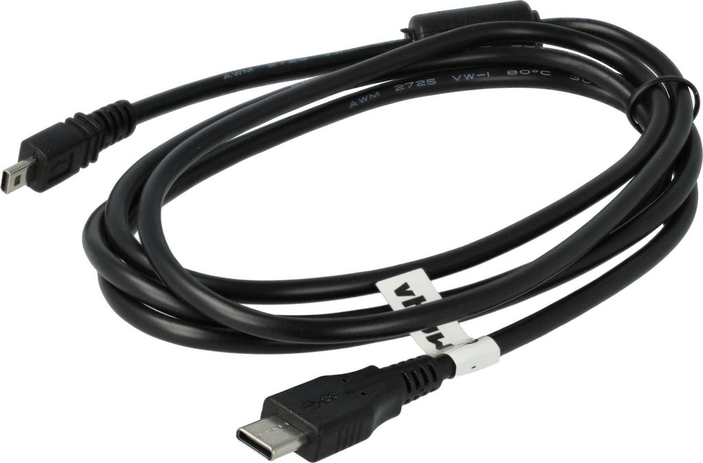 vhbw USB-C-Kabel kompatibel mit Sony Alpha A200 Kamera, Camcorder - Datenkabel, 14 cm