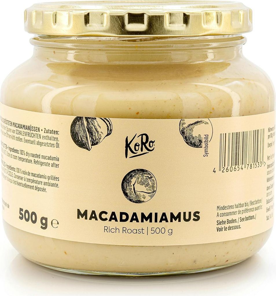 KoRo I Macadamiamus Rich Roast 500 g Produktbild 
