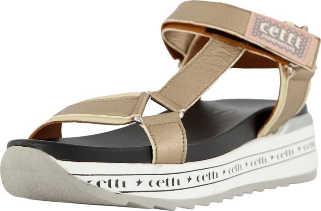 Cetti Plateau Sandaletten Damen 31333437323232 Gold 41 EU