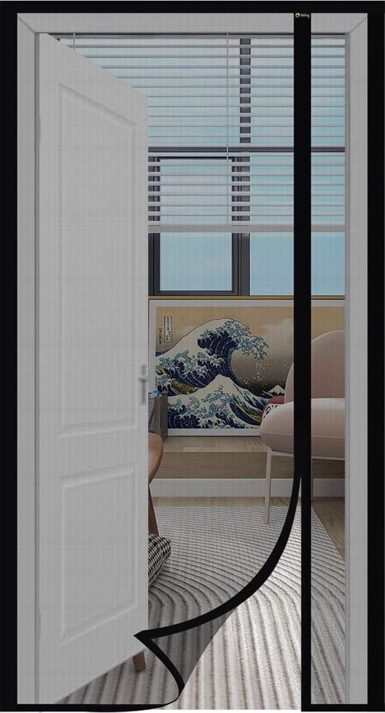 Fliegengitter Tür Katzenkrallen - Glasfaser Magnetvorhang - Insektenschutz seitlich öffnen - Magnetisches Fliegengitter Balkontür - Einfache Ins...