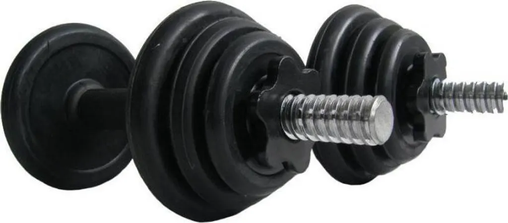 Set d'haltères musculation ACRA 10kg pour exercices à domicile fitness