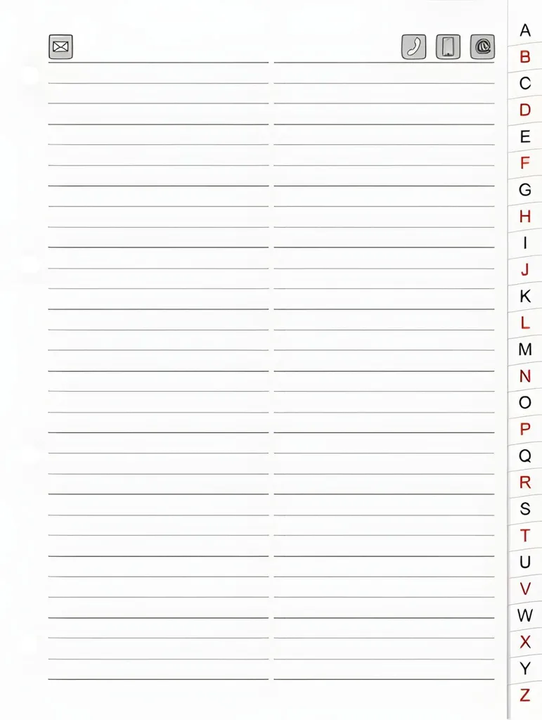 Registre A5 Répertoire blanc : papier premium et perforation standard