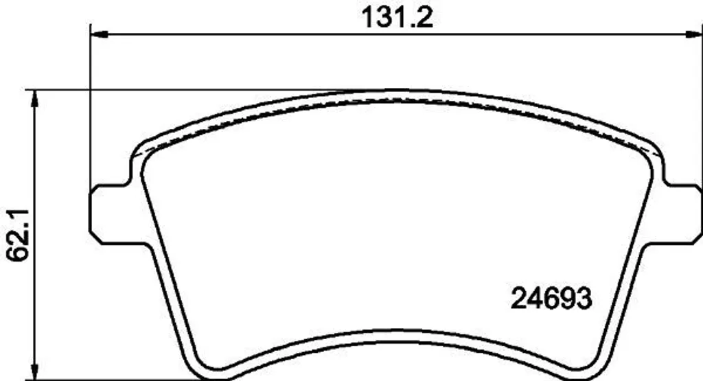 Plaquettes de frein HELLA OE 4154210310 haute endurance Kangoo et Citan