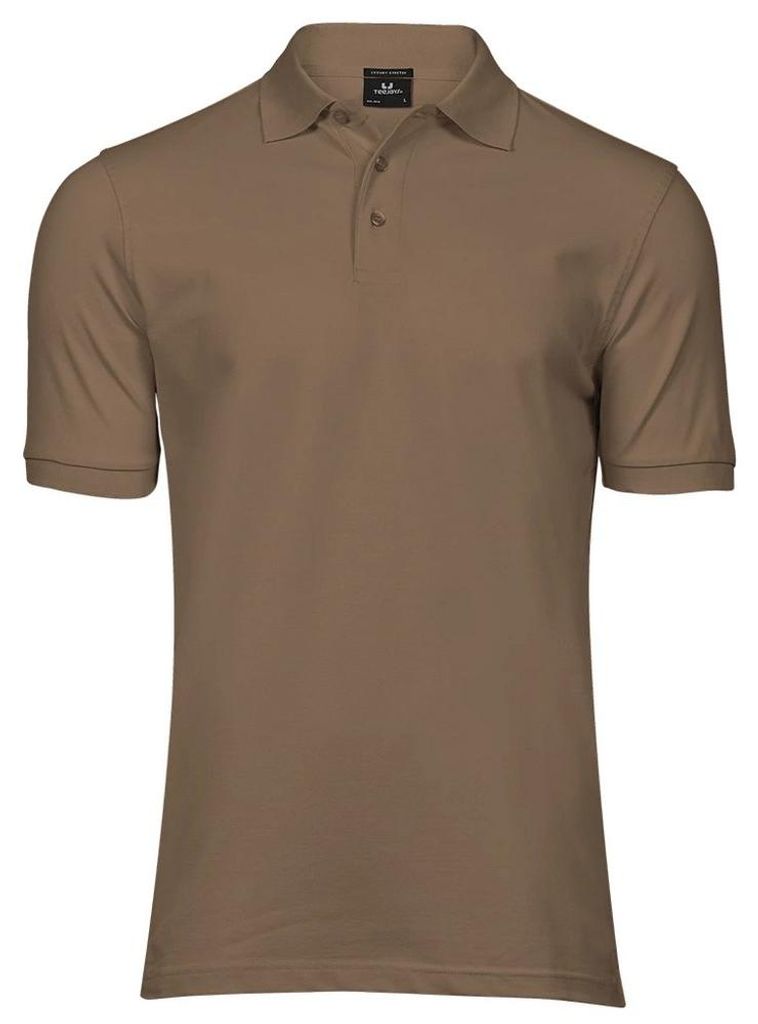 Tee Jays - "Luxury" Poloshirt Stretch für Herren PC4085 (S) (Holz)