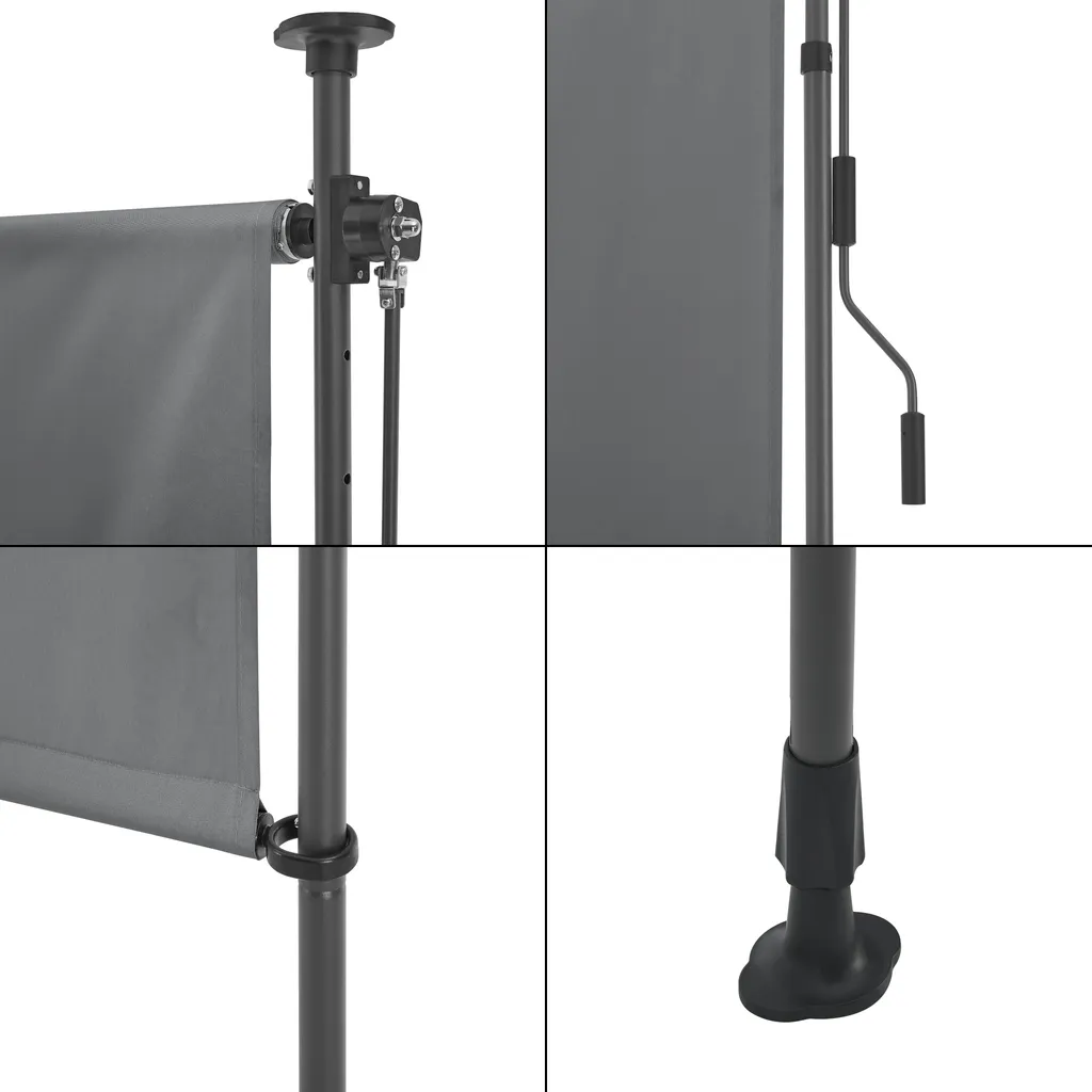 Store extérieur résistant aux intempéries 120 x 270 cm structure acier