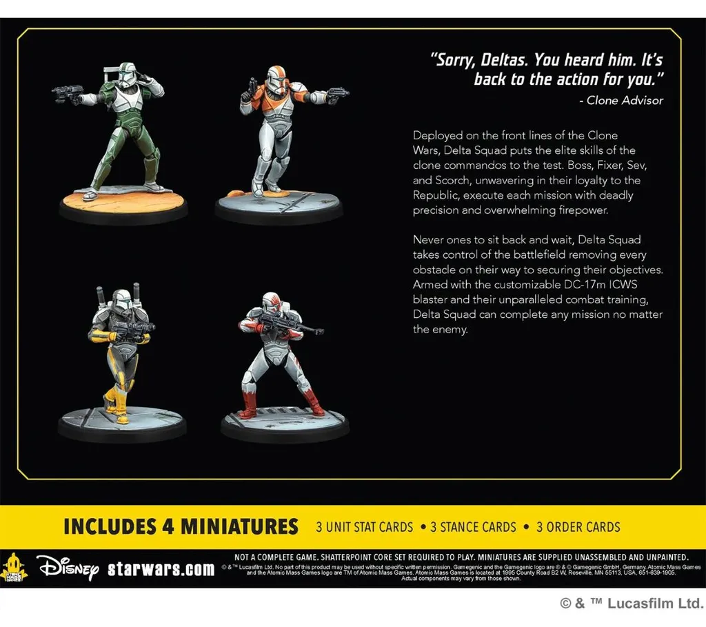 Jouez Delta Squad Star Wars Shatterpoint - Extension Tactique Clone - 5