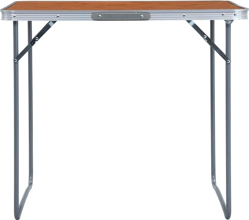 vidaXL Skládací kempingový stůl s kovovým rámem 80 x 60 cm Obrázek produktu 