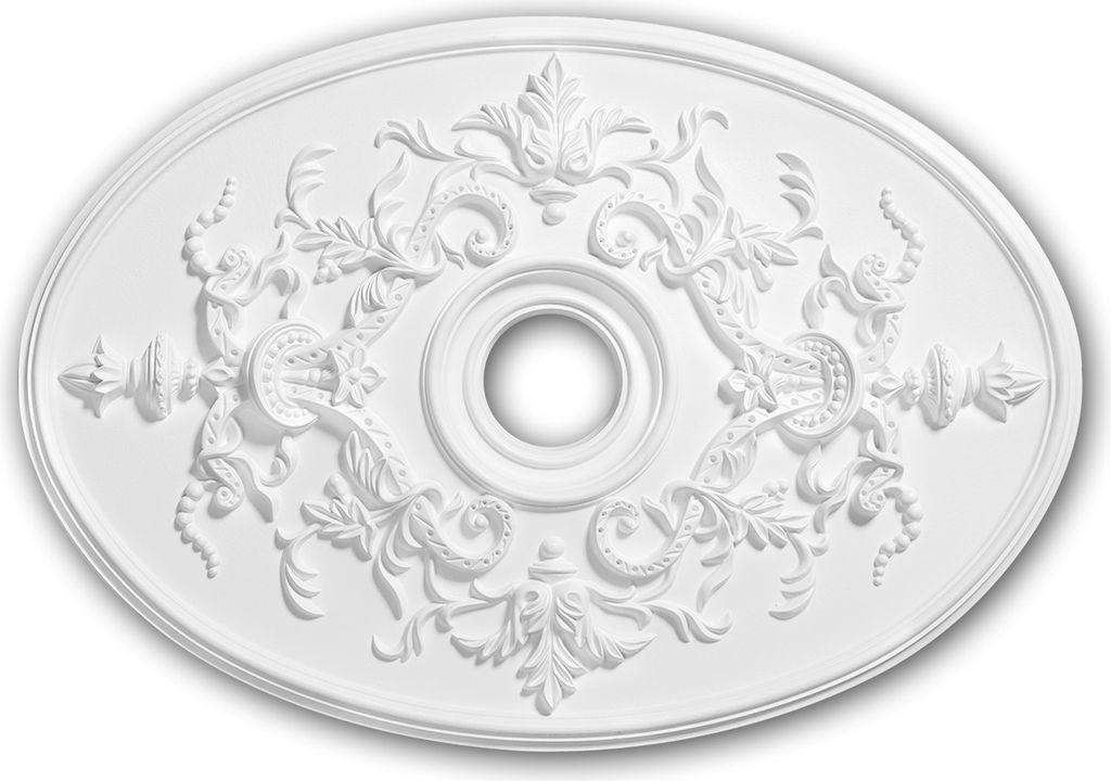 Stropní rozeta Profhome 156041 styl neoempír 78,5 x 54,4 cm Obrázek produktu 