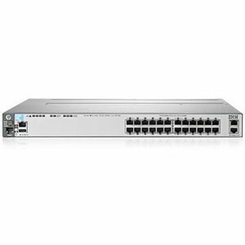 HPE ProCurve 3800-24G-PoE+-2SFP+, Managed, L3, Gigabit Ethernet (10/100/1000), Power over Ethernet (PoE), Rack-Einbau, 1U