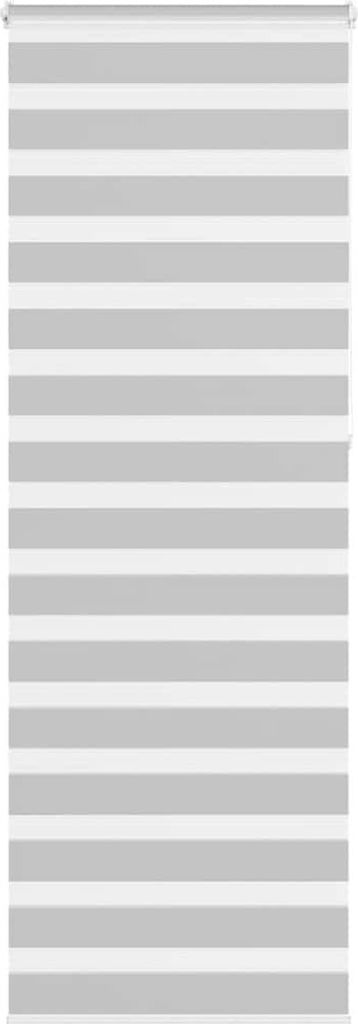 Doppelrollo Hellgrau 90x230 cm Stoffbreite 85,9 cm Polyester
