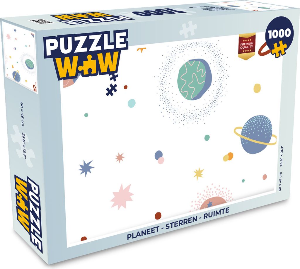 MuchoWow Puzzle 1000 Teile Kinderzimmer - Sterne - Weltraum - Erwachsene - Rätsel
