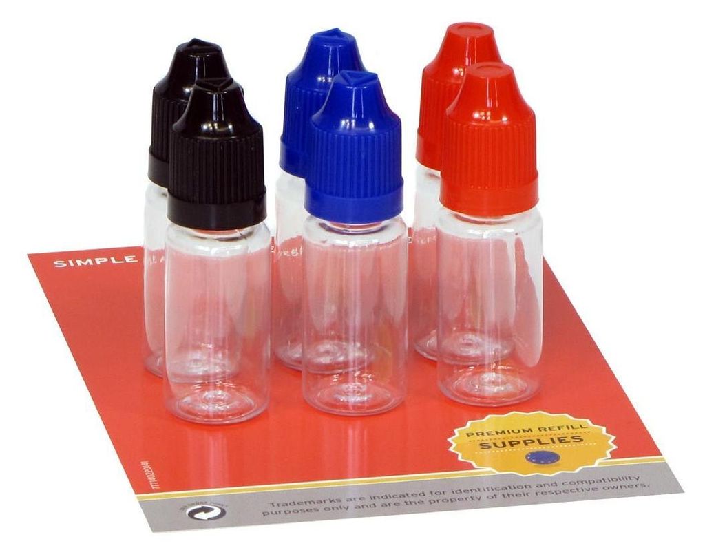 6 Plastikflaschen 10 ml aus PET, transparent, G14, Produktbild 