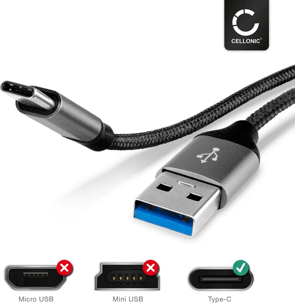 Cavo Micro USB 3 Metri Per Nokia 2.3 – Ricarica Rapida E Trasferimento Dati – Resistente E Robusto - 2