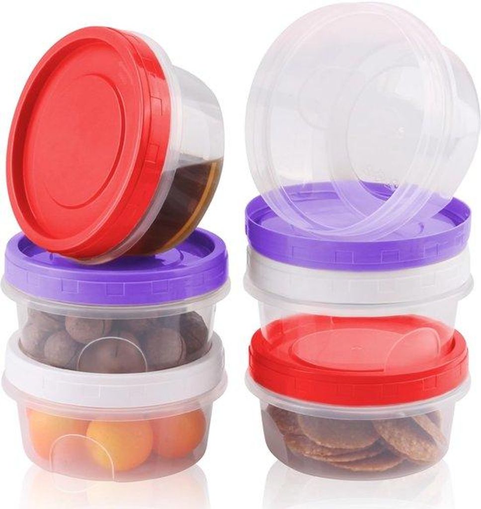Kleine 300ml Transparenz Dosen mit Deckel, tiefgefrostet und mikrowellengeeignet