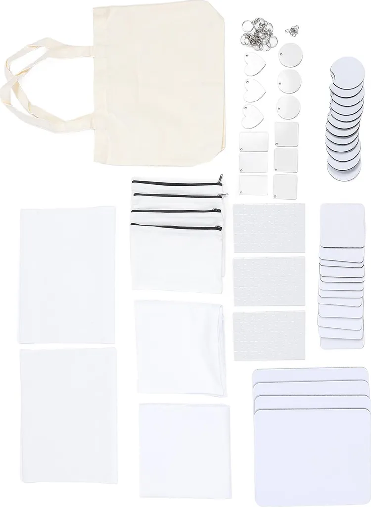 Kit Transfert Sublimation Blanc 77 Pièces Haute Précision pour Design