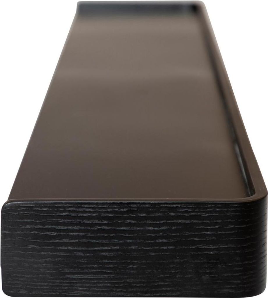 Protopia Dan-Form Wandregal mit Haken 9 Haken Furnier Esche schwarz.