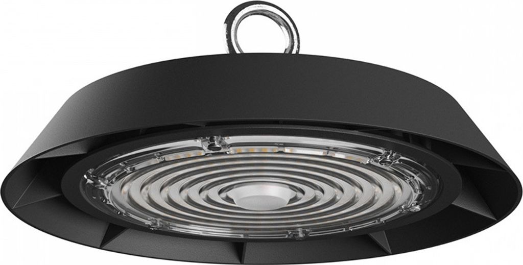 Spectrum LED UFO Plateo 3 High Bay Schwarz Ø25cm IP65 100W Produktbild 