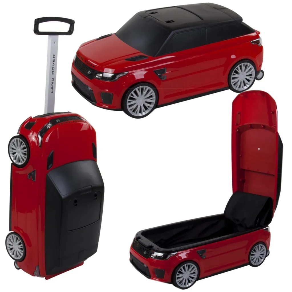 Coffre à scooter Range Rover rouge pour enfants - Rangement sous selle