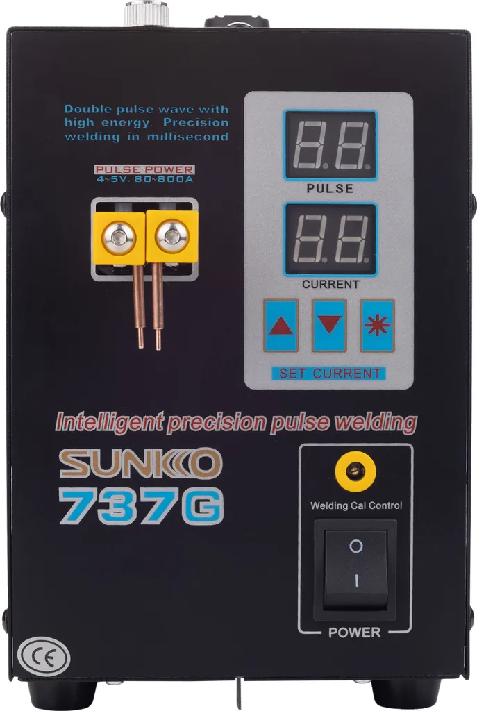 Soudeuse par points à impulsion Sunkko 737G 800A pour batteries 18650