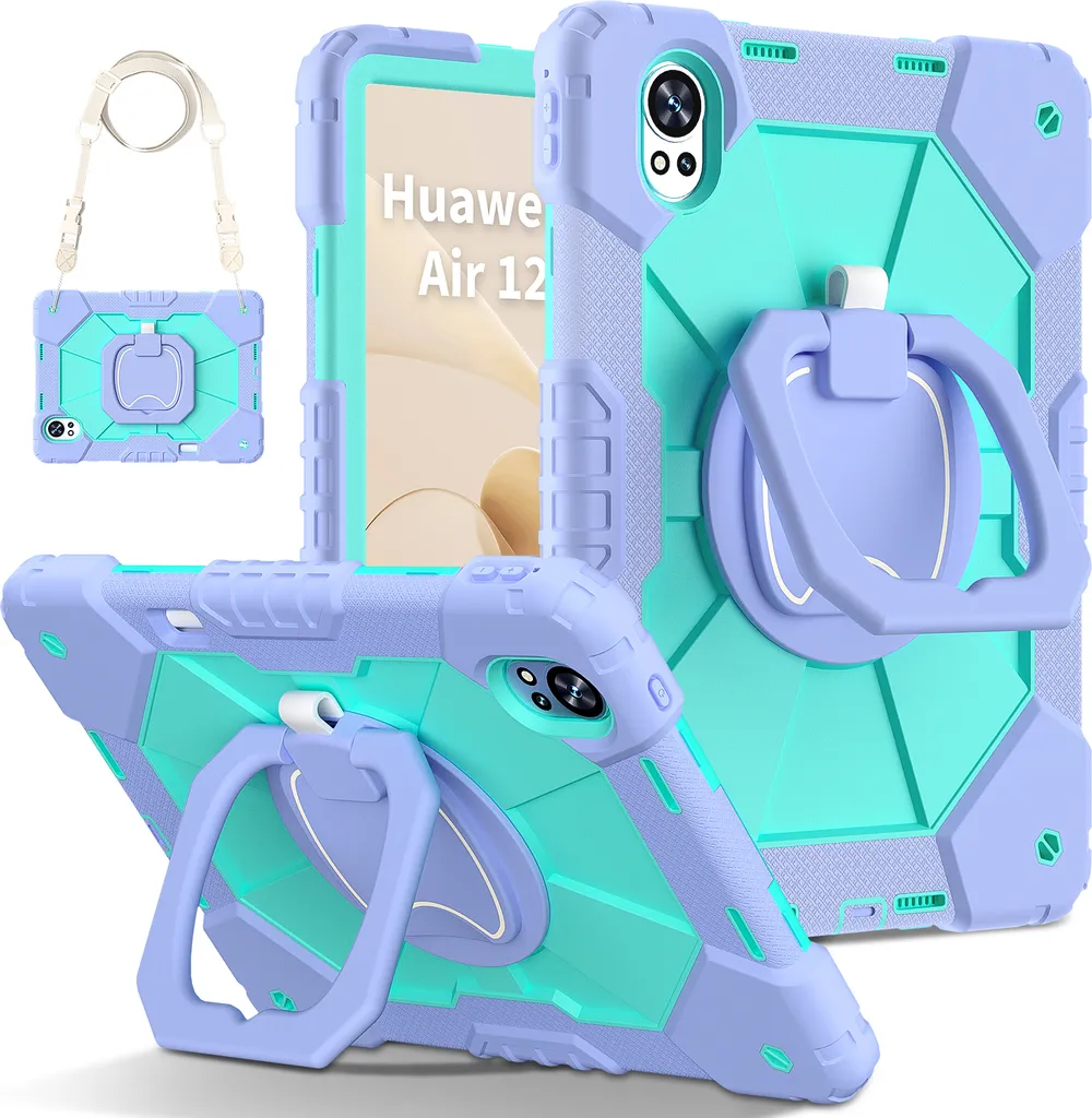 Coque Antichoc Huawei MatePad Air 12.0 Violette avec Dragonne Intégrée