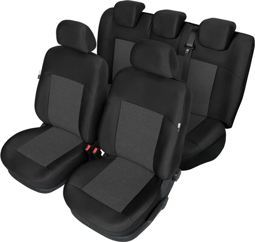 Set di coprisedili per auto Set di coprisedili neri per Seat Leon 1-2 I-II (-12)