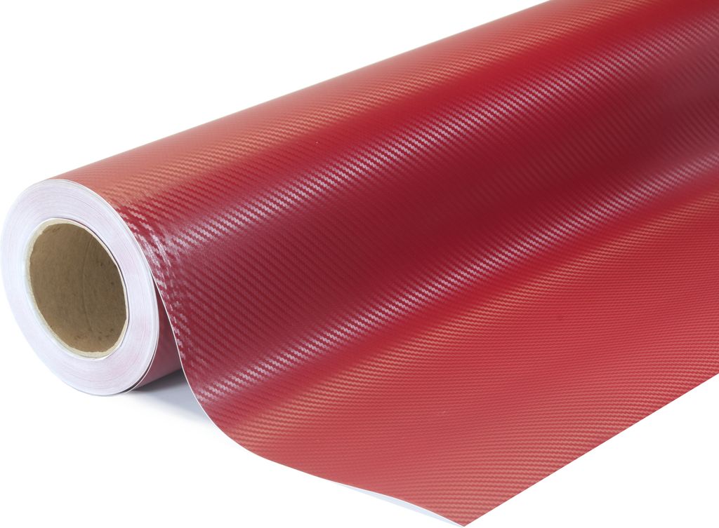 3D carbon weinrot wrapfolie 152x400cm - innen/außen