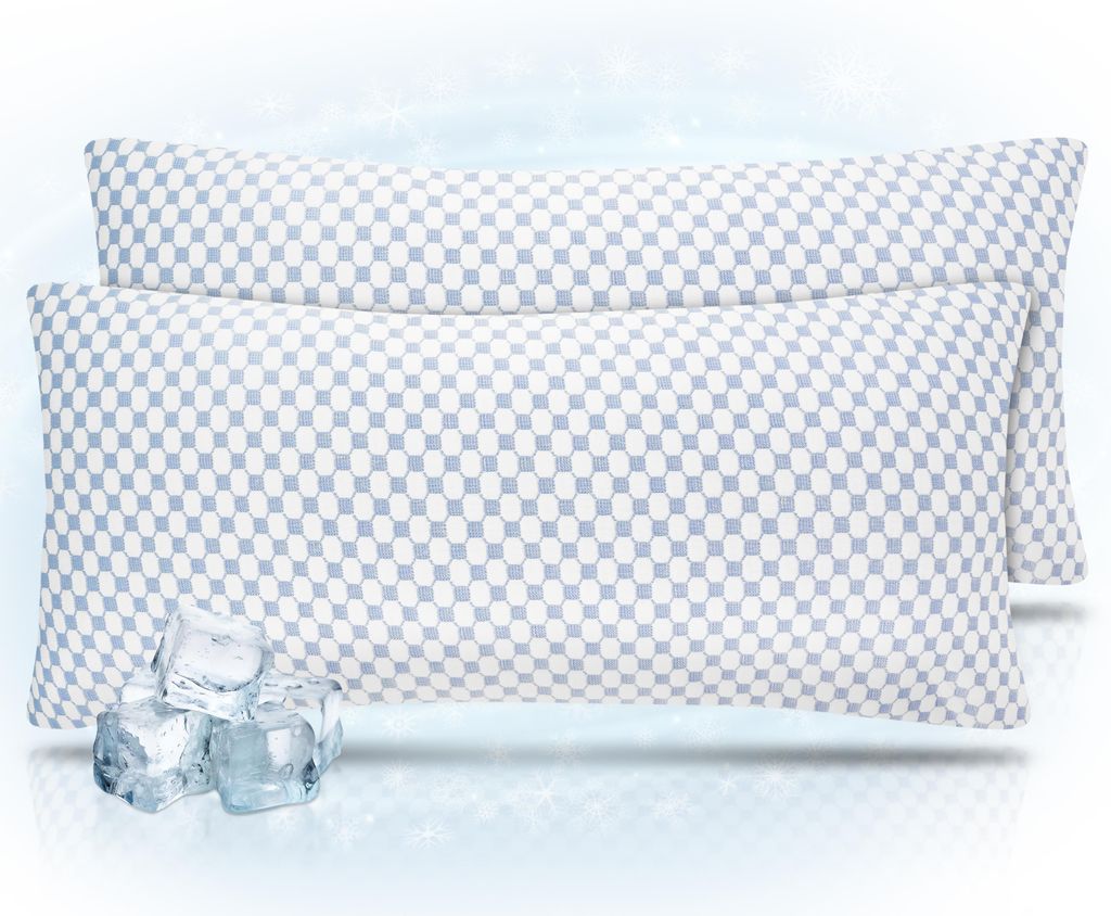 Gentle North 2Set 40x80 Orthopädisches Memory-Foam Kissen. Höhenverstellbar, kühlende & wärmende Seite. Waschbar & für Allergiker.
