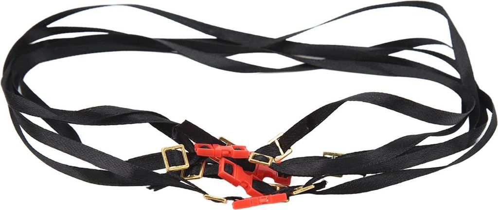 5pcs 1/10 Skala RC Binde Down -Gurte Rostable Länge Verstellbares Gepäckseil Dachregal für rot