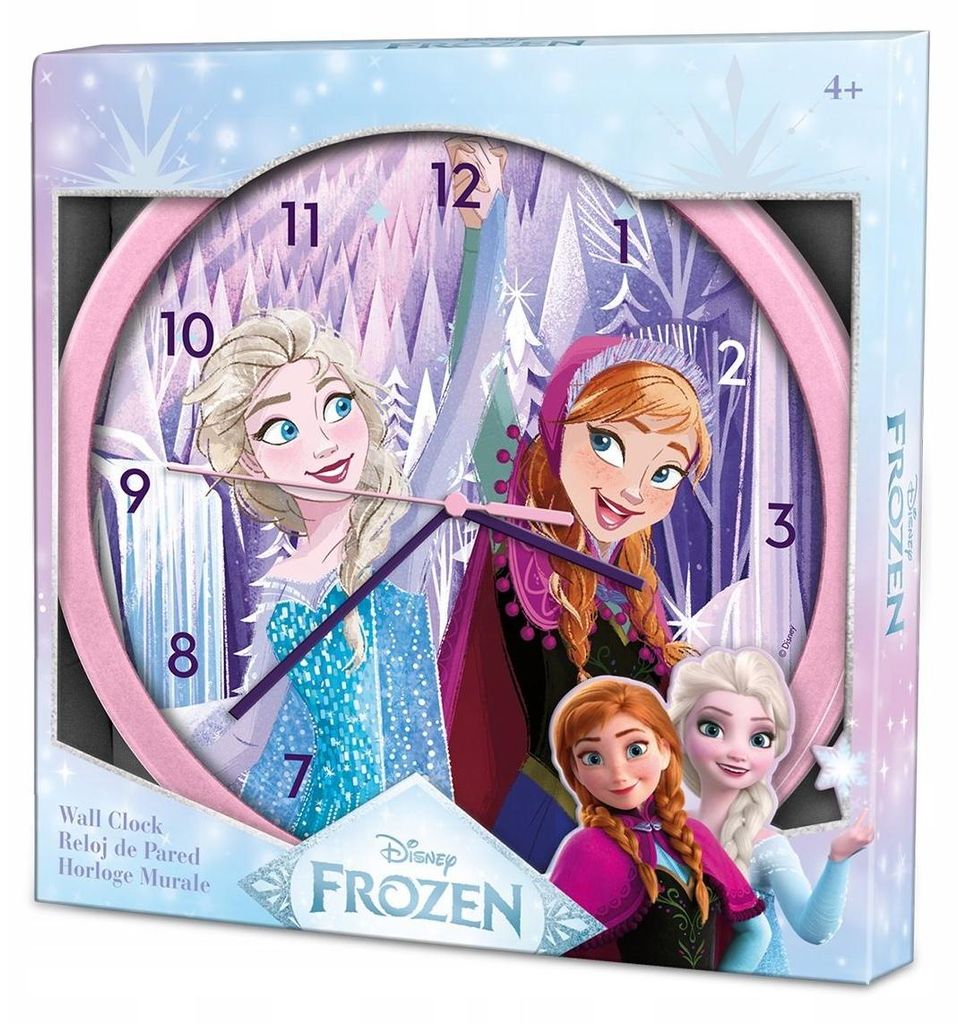 Frozen Wanduhr Rosa  Kinder Rosa One Size Produktbild 