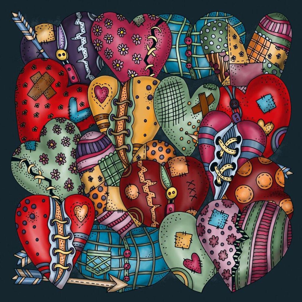 CURIOSI: Vierkante puzzel – Hart. 251 puzzelstukjes Productafbeelding 