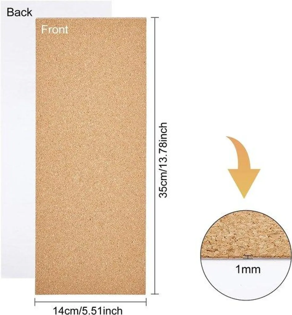 Revêtement autocollant pour travaux manuels - 7 feuilles 35 x 14 cm