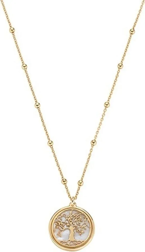 Collier Femme Amen CLALCUG3 orné d'un pendentif religieux fini au rhodium