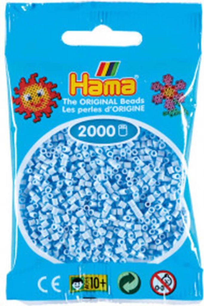 HAMA 501-46 Mini Perlen im Beutel - Pastell-Blau