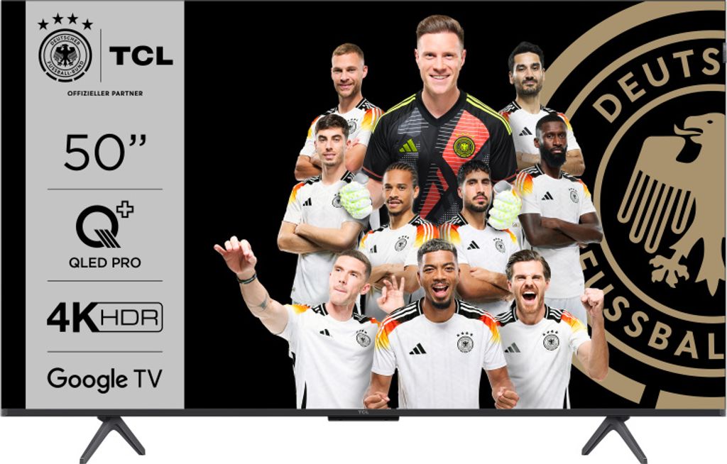 TCL 50QLED780 - QLED 50 TV (127 cm) - 4K UHD 3840x2160 - HDR10 - Google TV - 3xHDMI 2.1 - WLAN